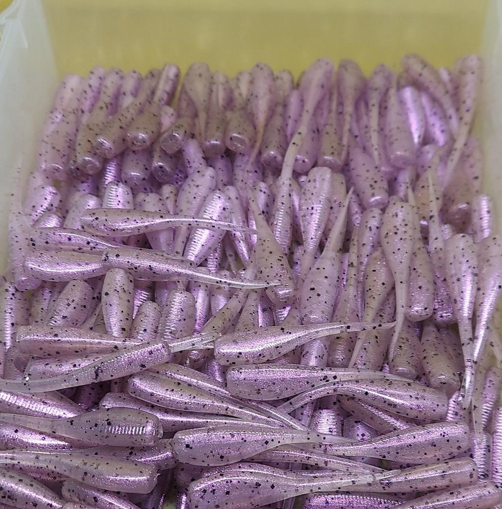 2" crappie slayer CW/lilac pepper