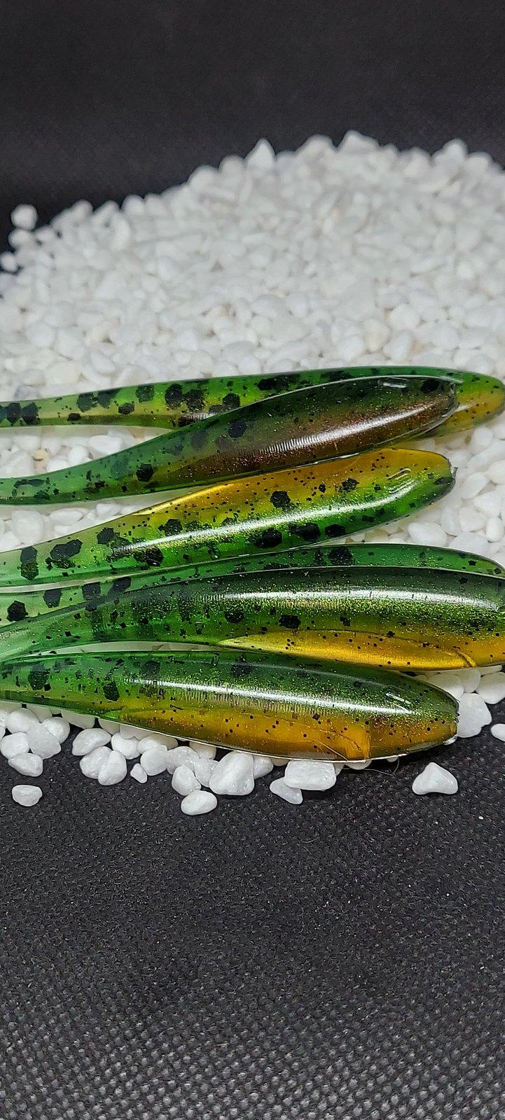 4" slickswim 6pk cw: gummy tiger