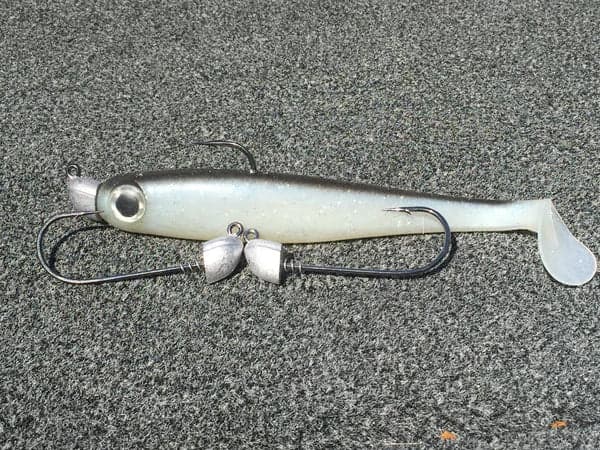 3/4 ounce 8/0 Mustad Hook Gun Metal True Lock Swimbait Head