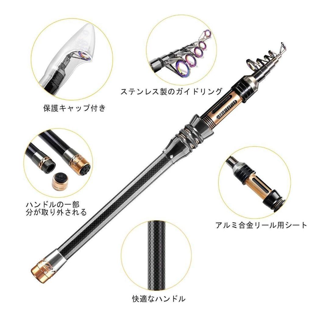 Fishing Lure Spinning reel fishing bait fishing line fishing rod set 2.1M carbon - Image 1