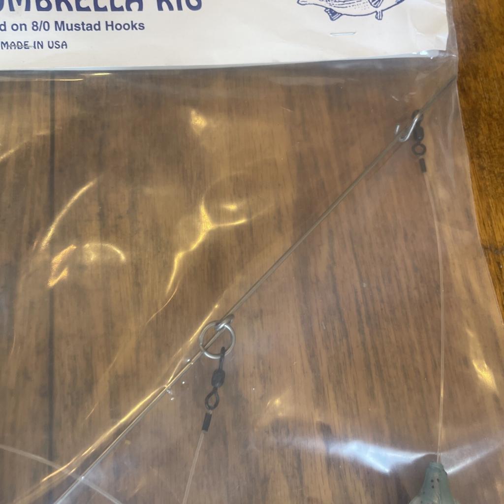 9” Umbrella Rig 4 Arm 11” With 5.5” Squid (9)  8/0 Mustad New Pkg Blue/pink Pep - Image 11