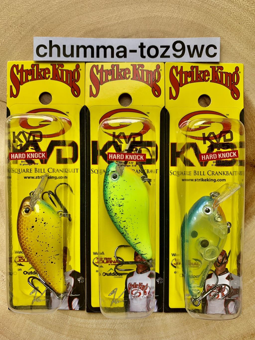 KVD1.5 (Lot Of 3) “Hard Knock” Square-bill Crankbait, Strike King, Bass, NWT! - Image 2
