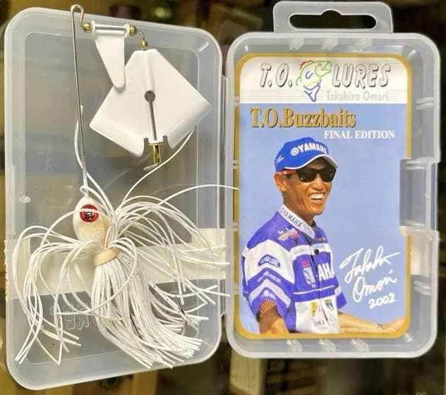 2002 LUCKY CRAFT TO Buzzbait White Takahiro Omori Very Rare Clacker Hard Case - Image 1