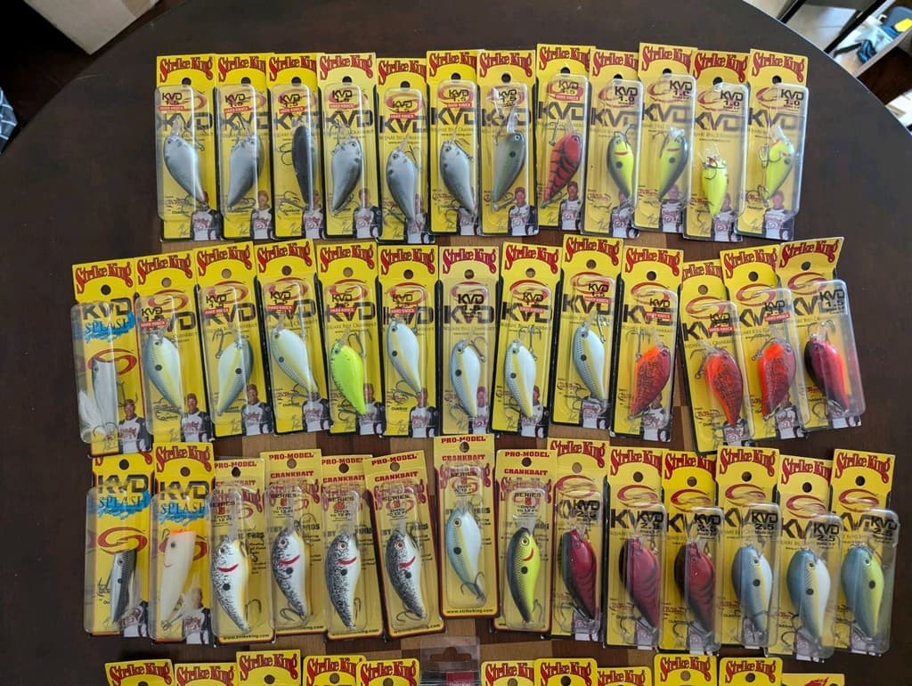 Lot 51x Strike King KVD 1.0/1.5/2.5/Pro Model 5/Splash/DAWG/Elite/Jerkbait NEW - Image 2