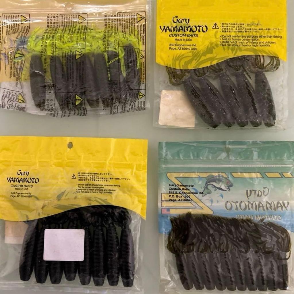 Gary Yamamoto Fat Ika, Ika, High Specific Gravity Worm, Worm, Lure, Bundle - Image 6