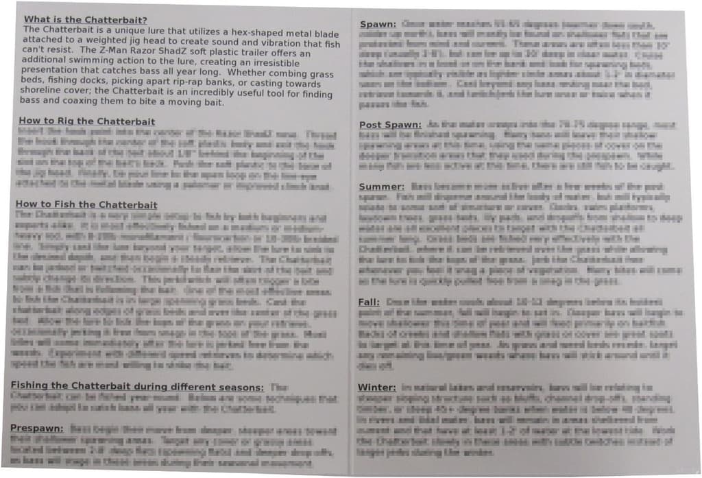 Harmony Fishing Company Chatterbait Kit - Z-Man 3/8oz + Razor Black/Blue  - Image 4