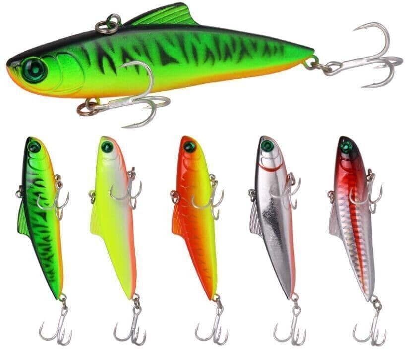 5PCS Minnow Fishing Lure Sinking VIB 21g Swimbait Crankbait Bass Trout Saltwater - Image 1