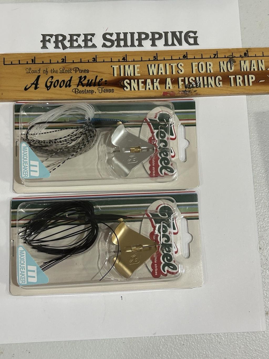 Lot Of 2 Teckel Maxqueaker Pup Buzzbait 3/8oz.  2 COLORS NIPS FREE SHIPPING - Image 1