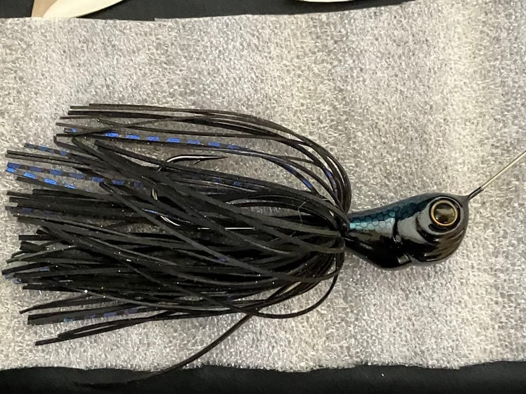 Evergreen Spinnerbait 3/4oz Double Blade Fishing Lure Black Silver Set - Image 4