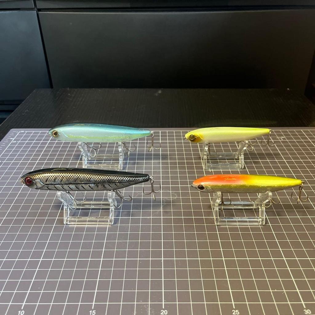 Evergreen Jastine 115 Topwater Lure Set 4pcs, Used, Fishing Accessories - Image 1