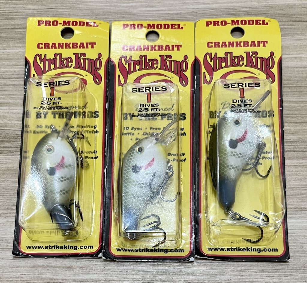 Strike King (Lot Of 3) Pro Model Series 1 Crankbaits, Bass Fishing, Brand New! - Image 4
