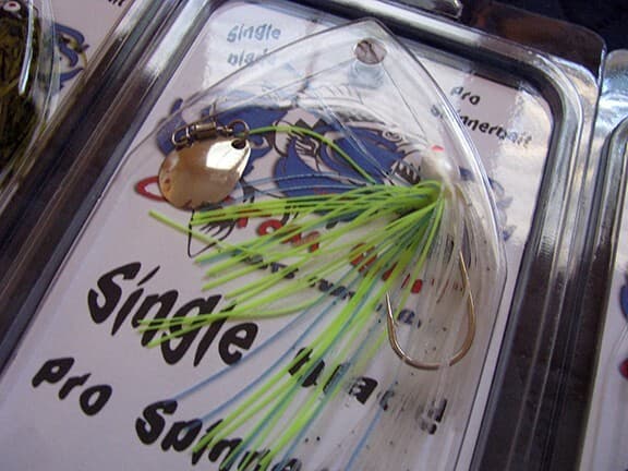 6 Custom Spinnerbaits, 1 Cavitron Buzzbait, 1 Mega Strike visor. - Image 6