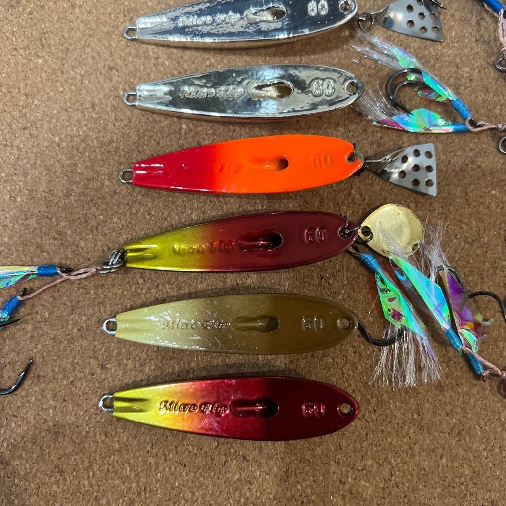 G-6 Gear Lab Micro Flip 60g Tungsten Jig Set for Blue Fish & Offshine - Used - Image 8