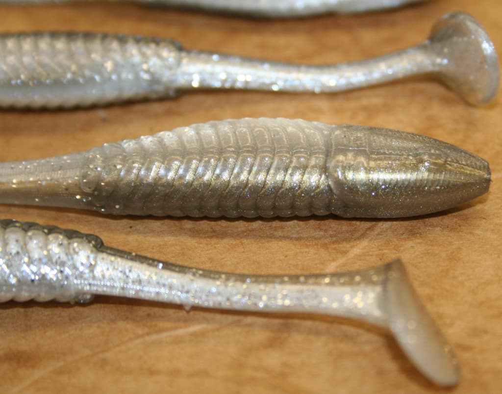 3.5" Swim Minnow Shad Paddle Tail Bass Swimbait Trailer for A Rig 50 pack - Image 4