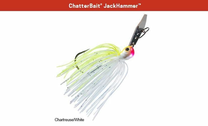 Z-Man ChatterBait JackHammer 1/2 oz - Chartreuse White Jack Hammer Chatter Bait - Image 1