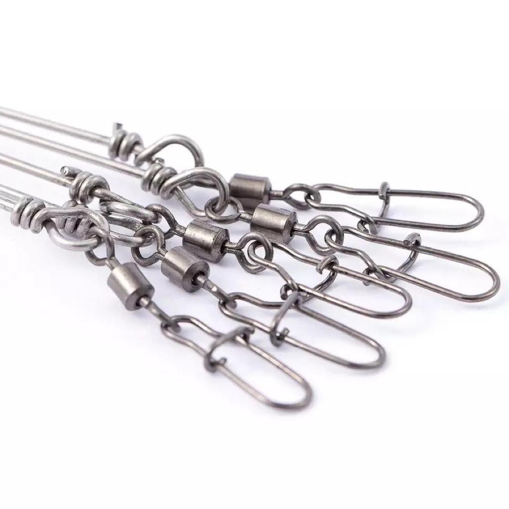 Alabama Rig 5-Bait Swim Bait with 4 Willow Leaf Blades Blue Glitter Used - Image 4