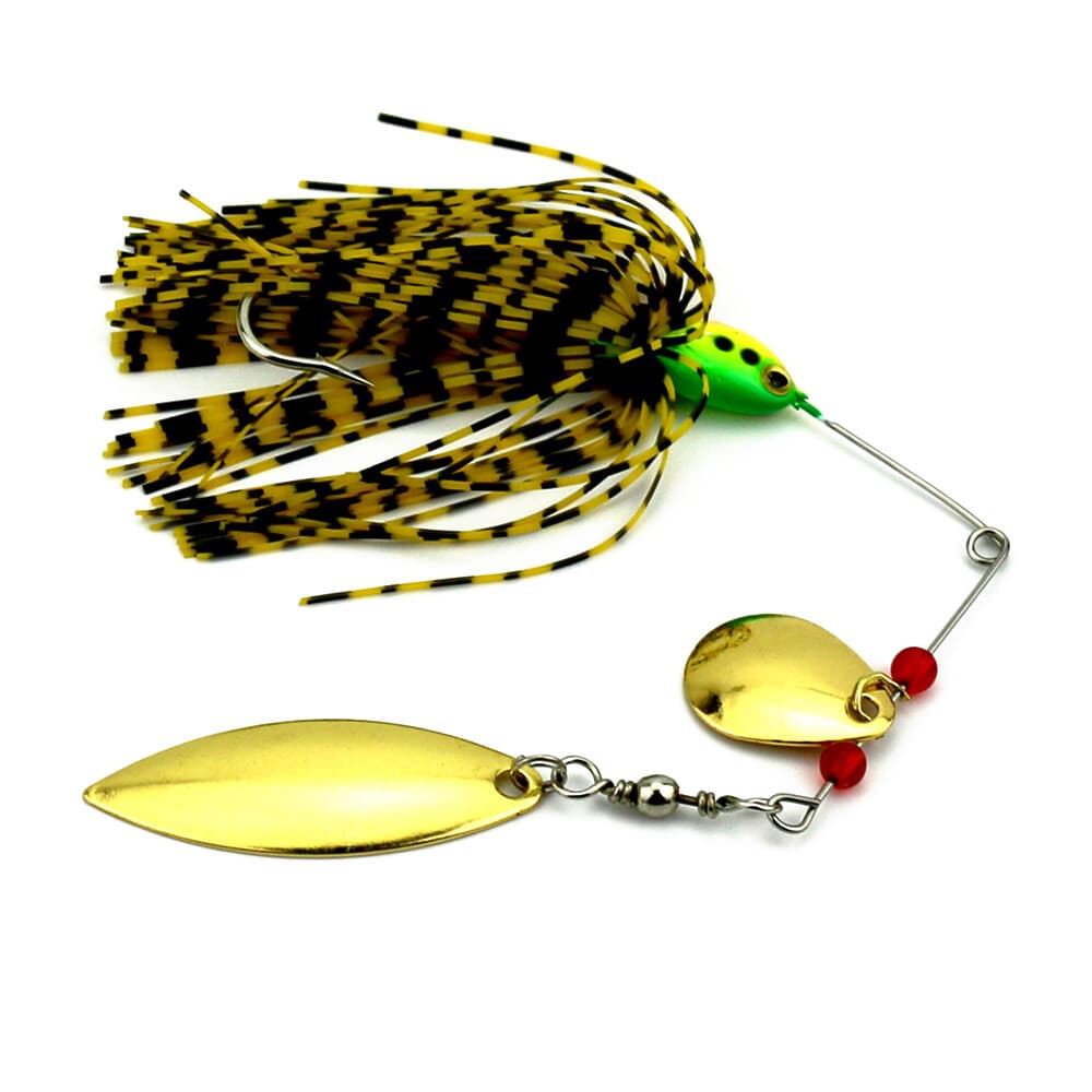 5pcs 16.3g Spinnerbaits Blade Bait Rubber Skirt Buzzbait Fishing Lures Spoon - Image 4