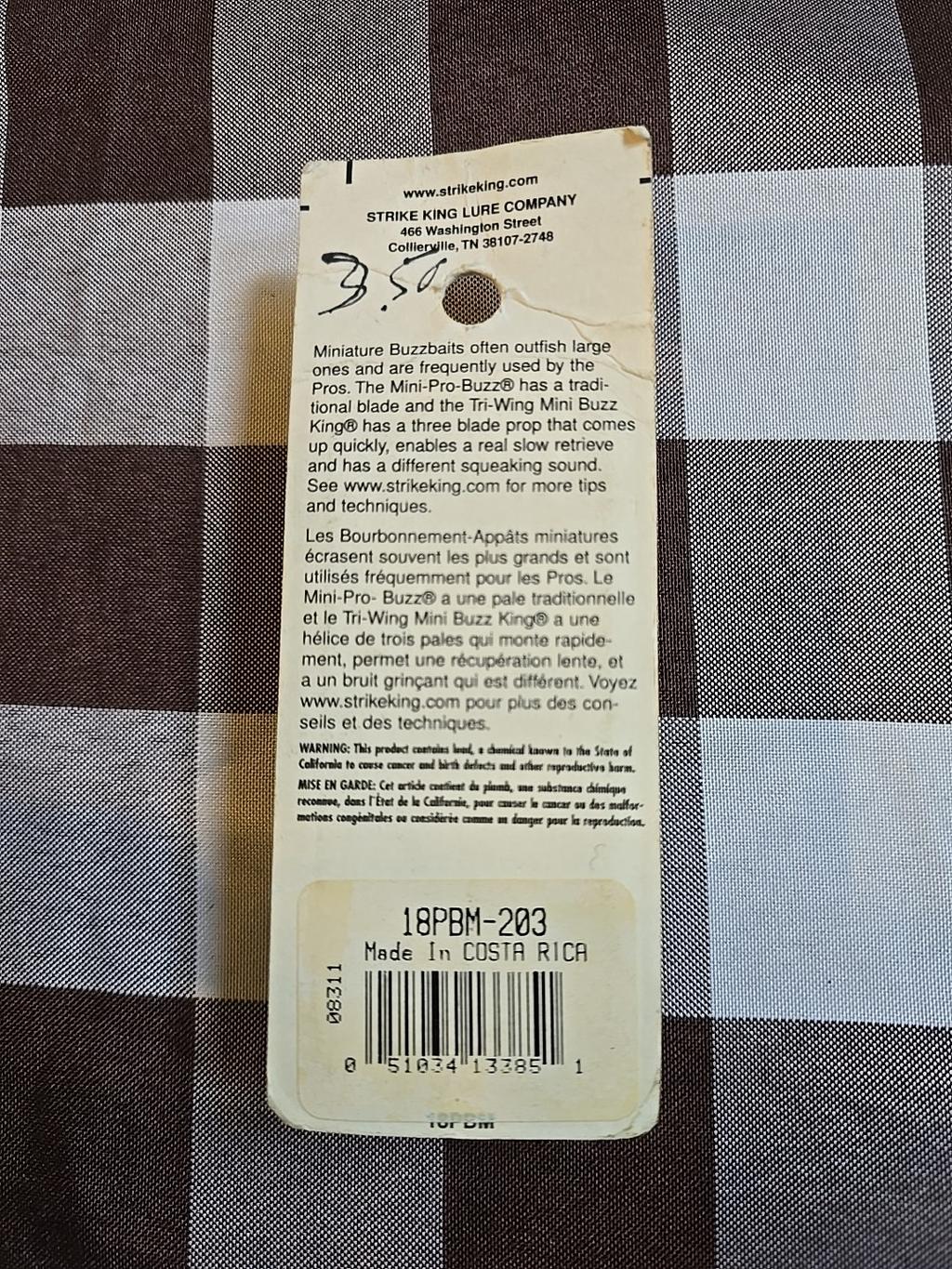 Strike King Mini Pro-Buzz Buzzbait 1/8 oz. Pond Bass Surface Lure Chartreuse - Image 2