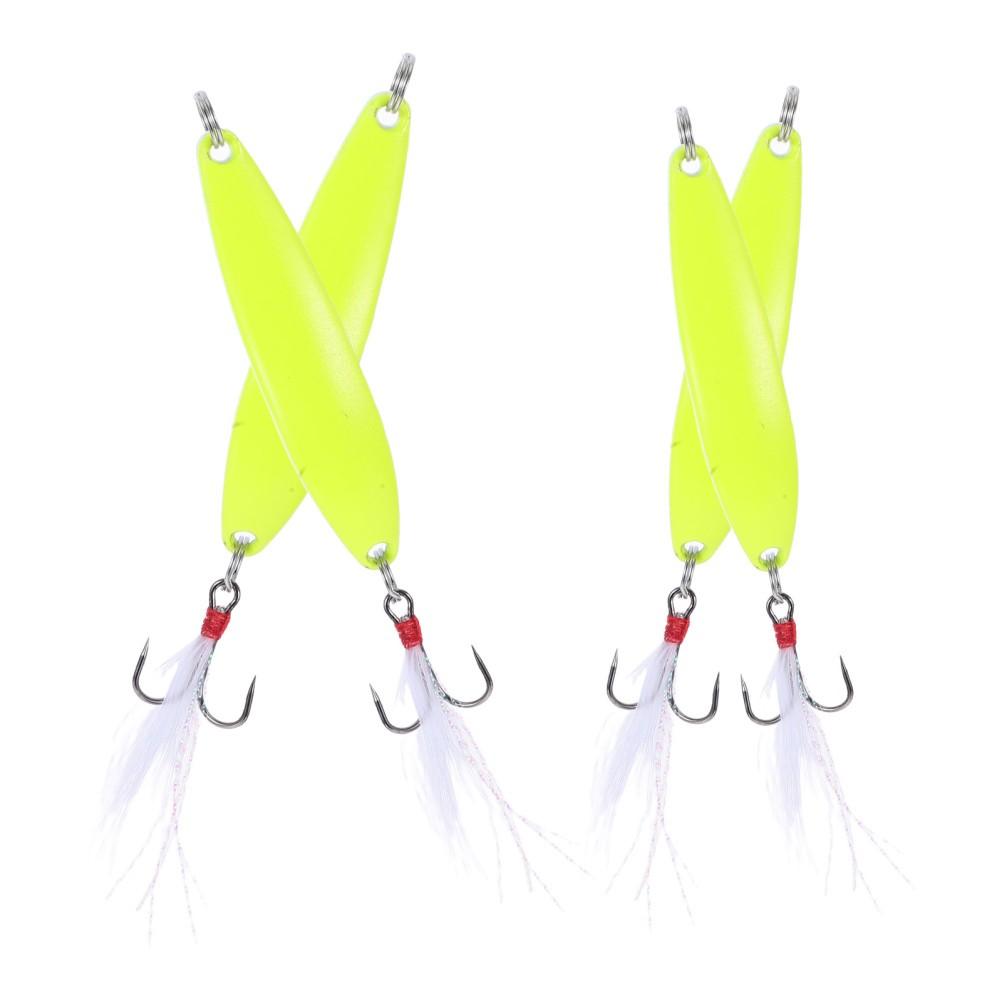 4 Pcs Glow in The Dark Fishing Lures Artificial Bait Accessories - Image 1