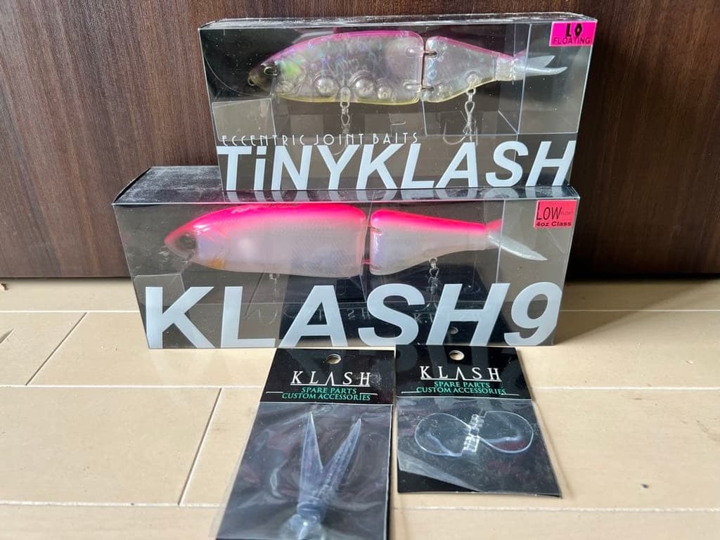 DRT KLASH9 LOW & TiNY KLASH LOW Swimbait Set with Spare Parts New - Image 1