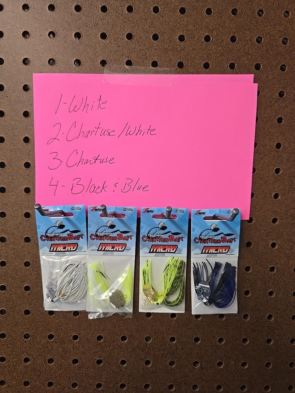 Z-Man ChatterBait Micro 1/8 oz. Small Bladed Swim Jig Crappie Lure 4 Pack - Image 1