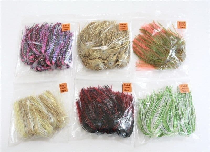 60 Pcs NEW Silicone Spinnerbait Buzzbait Skirts Spider-Cut Fishing lures jigs - Image 1