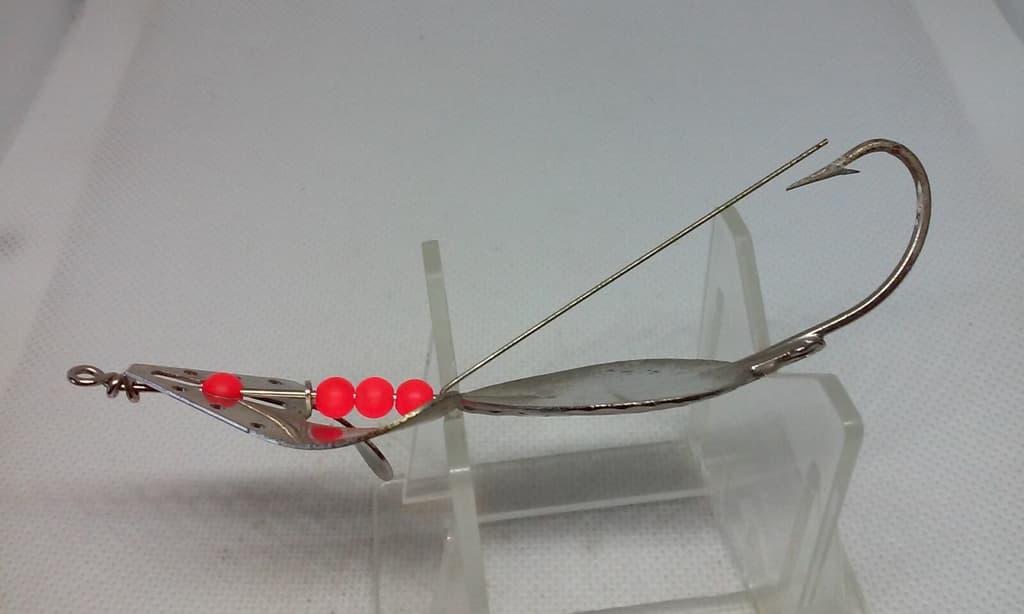 Vtg BUZZ Buzzspoon/Buzzbait Hammered nickel 1/2 Topwater Surface Buzz Bait Lure - Image 2