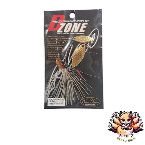 NEW Evergreen Spinnerbait D-Zone Double Willow Leaf 3/8oz Gold Rush #09 - Image 1