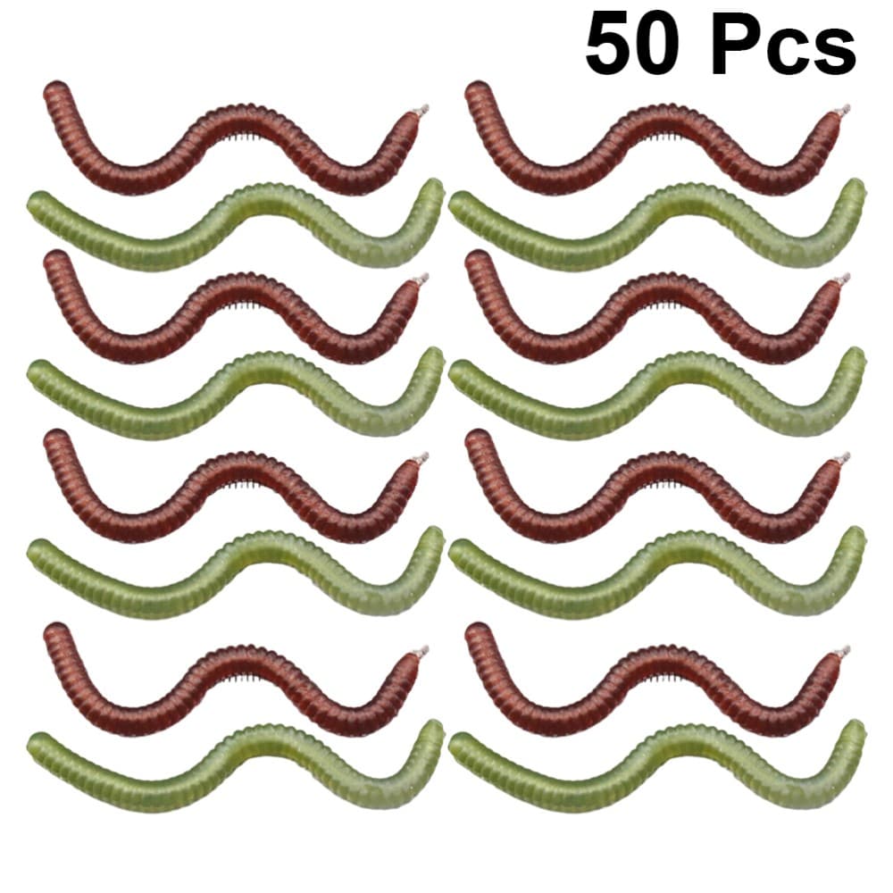 50 PCS Fishing Accessories Artificial Bait Worms Simulation Lures - Image 10