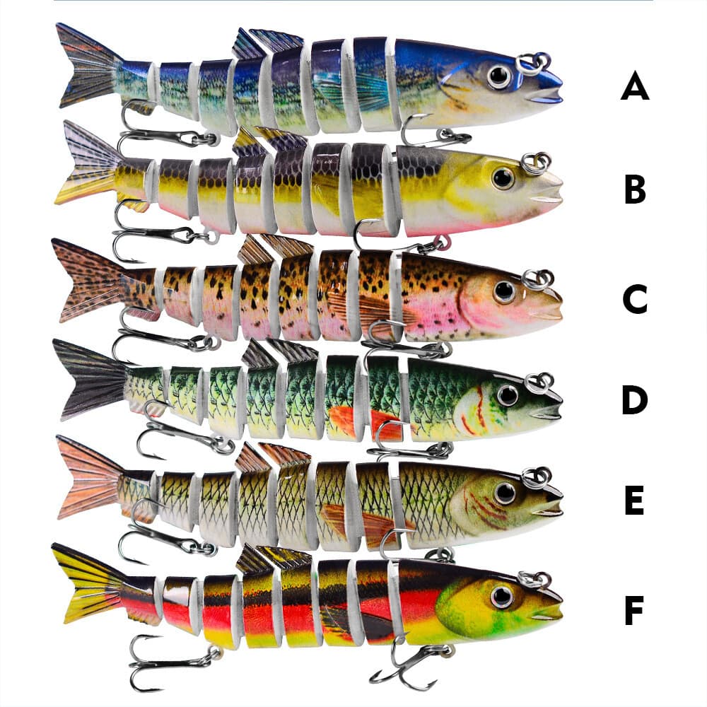 6PCS 21.5g Multi Jointed Bait 8-Segment Fishing Lures Swimbait Bionic Wobbler - Image 18