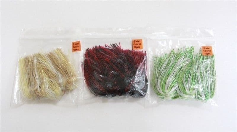 30 Pcs NEW Silicone Spinnerbait Buzzbait Skirts Spider-Cut Fishing lures jighead - Image 1