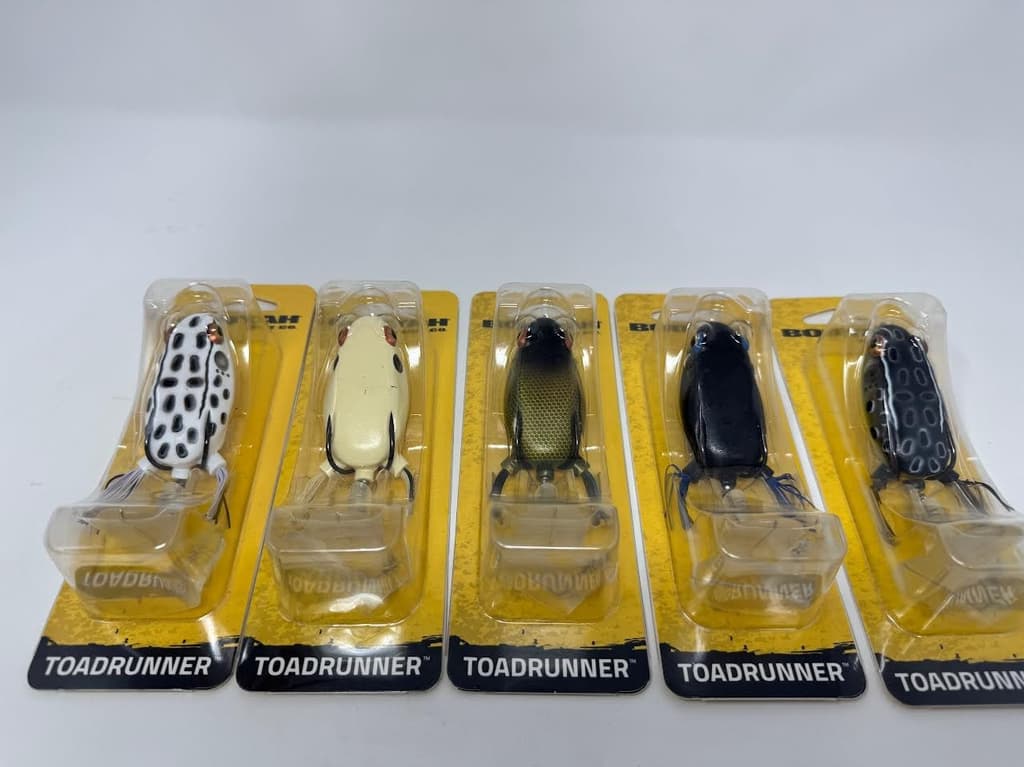 BOOYAH BAIT CO ' TOADRUNNER ' MIXED LOT OF 5 ' ALBINO, BONE, BLG, NTR, CRF ' - Image 2