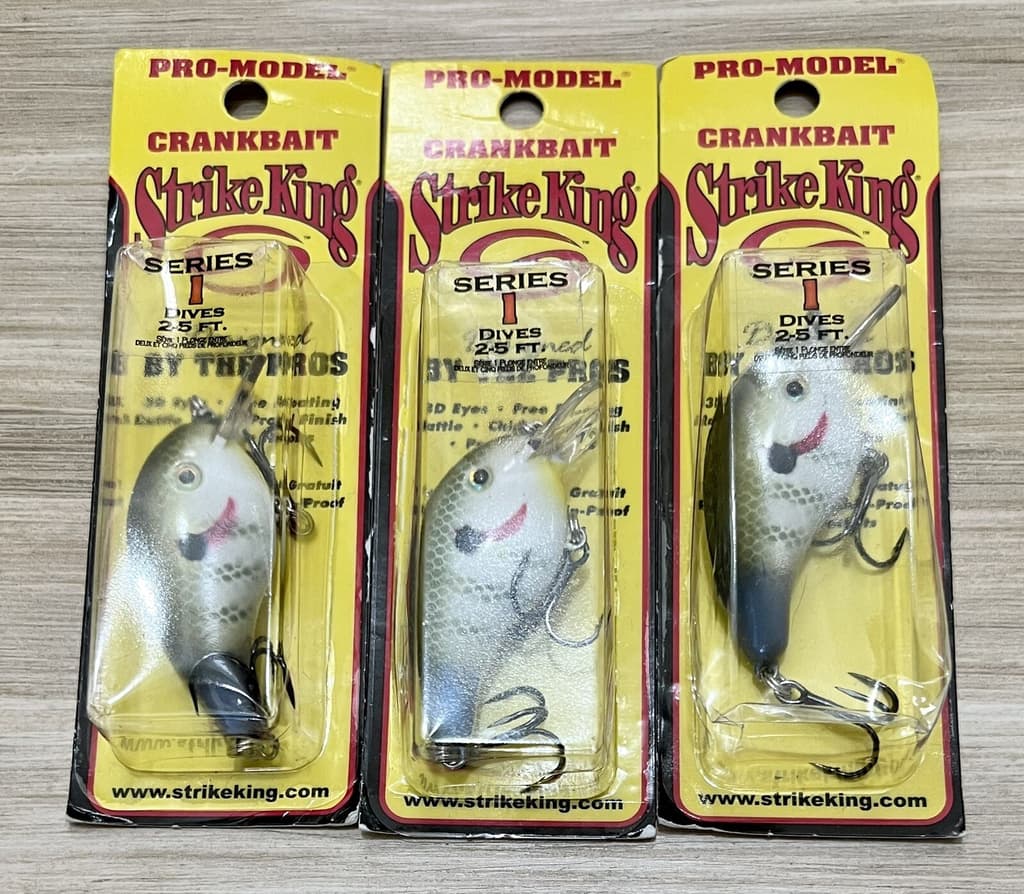 Strike King (Lot Of 3) Pro Model Series 1 Crankbaits, Bass Fishing, Brand New! - Image 9