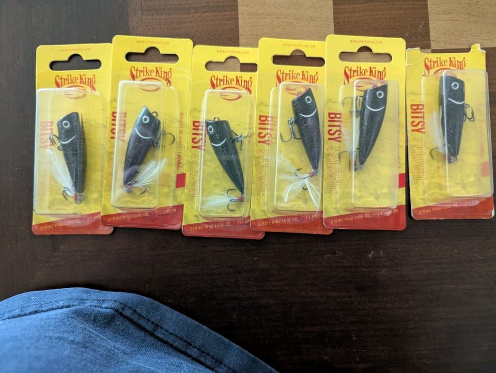 Lot 36x Strike King BITSY Jerkbaits Topwater Minnow DAWG Splash NEW - Image 11