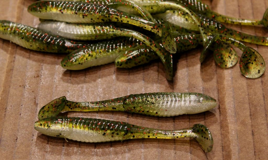 3.5" Swim Minnow Water Red Ghost Paddle Tail Swimbait Trailer for A Rig 50 pk - Image 2