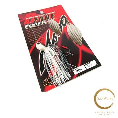 New Evergreen #04 D-Zone Power Blade Double Willow Leaf 1/2 oz Super White - Image 1