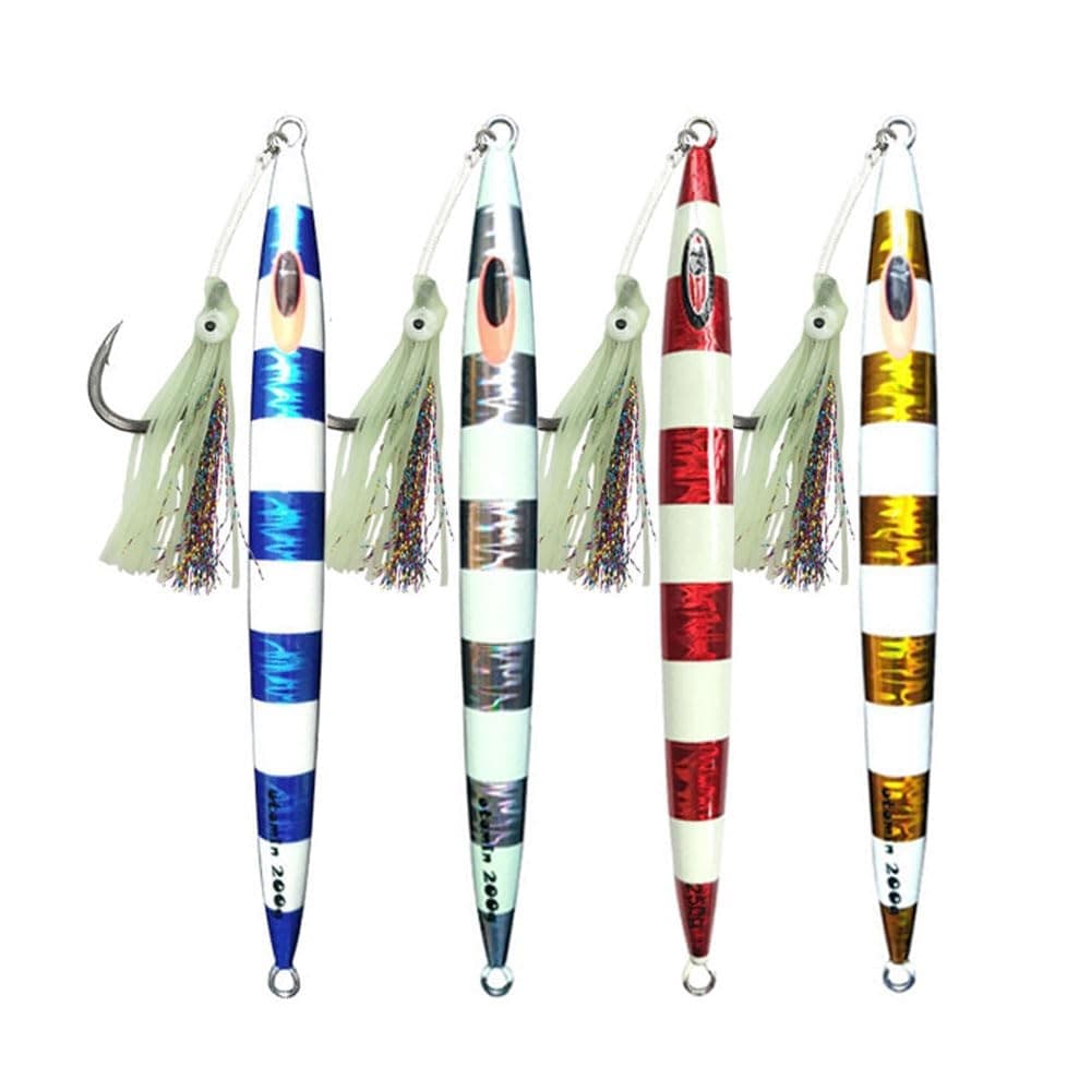 Slow Metal Pitching Falling Jigs Glow Speed Vertical Jigs Jigging Tuna Lures ... - Image 1