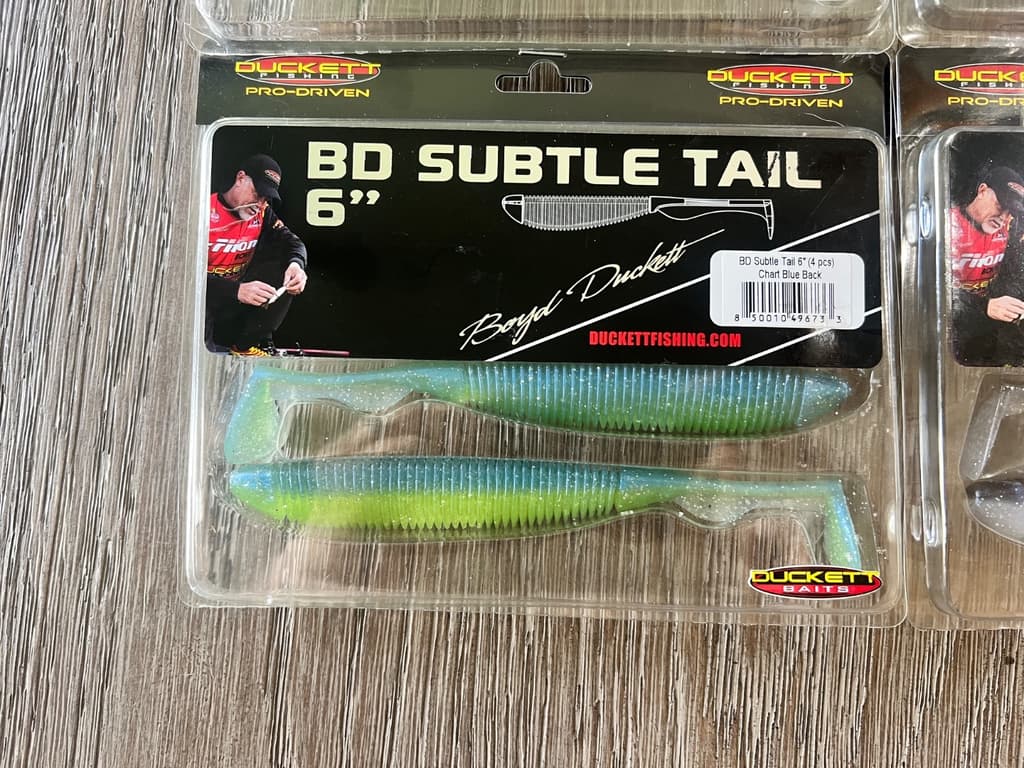 Duckett BD Subtle Tail 6inch Soft Plastic Swimbaits - 4 PACK FISHING LURE BUNDLE - Image 5