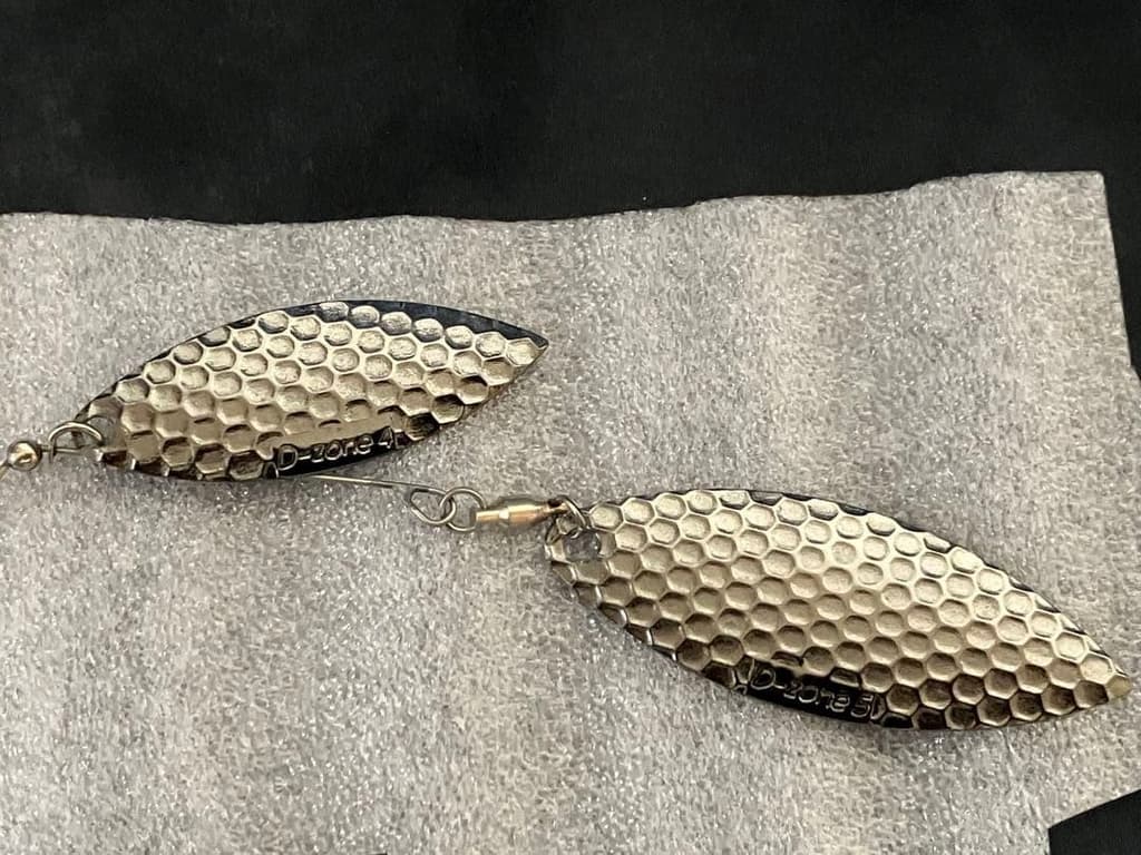 Evergreen Spinnerbait 3/4oz Double Blade Fishing Lure Black Silver Set - Image 7