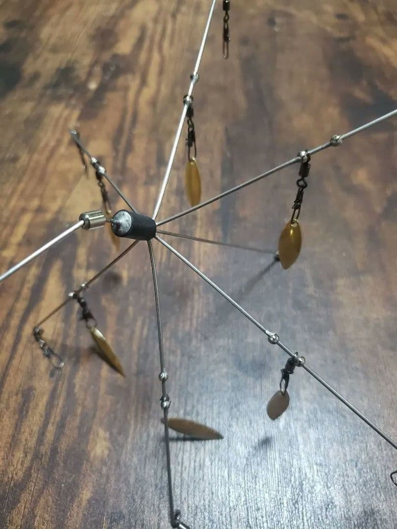 Alabama Rig Gold Blade High Strength 7-Arm Stainless Steel Bait for Bass - Image 1