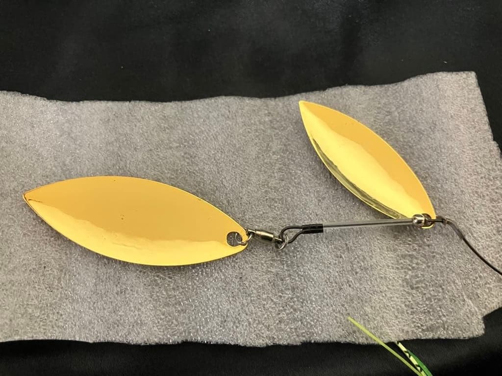 Evergreen D Zone Extreme Spinnerbait 3/4oz Gold/Green/Beige Set of 2 - Image 12