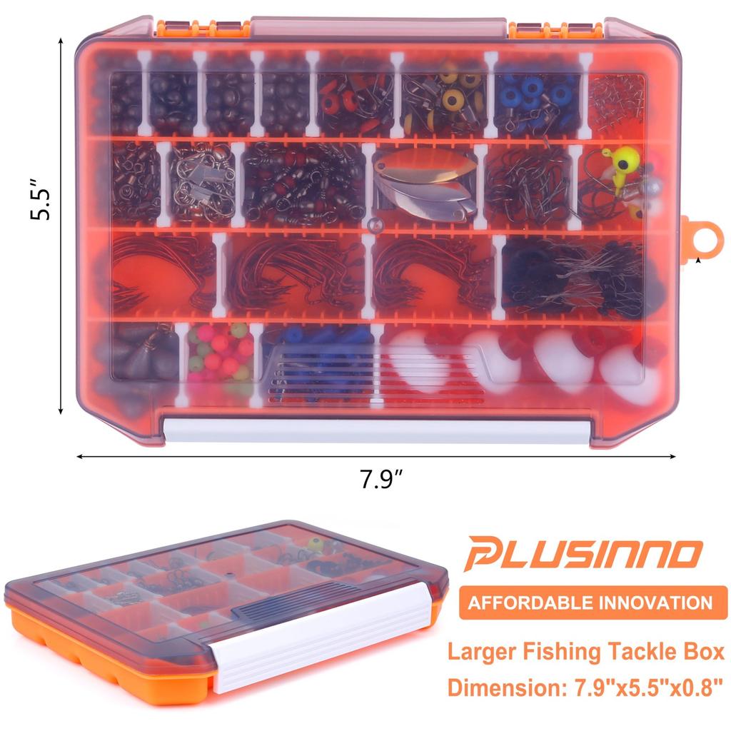 PLUSINNO Fishing Accessories Kit 263pcs Fishing Tackle Kit with Tackle Box In... - Image 3