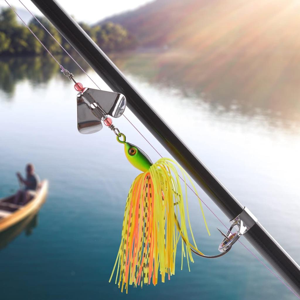 Bass Fishing Lures Kit Buzzbait Lure Large, Style A-12pcs - Image 9