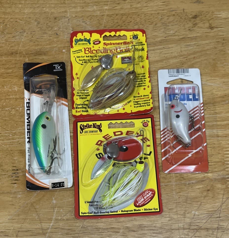 Bait Hard Spinner Strike King Tx3 Rebel Lot 4 Pc Fishing Lure - Image 1