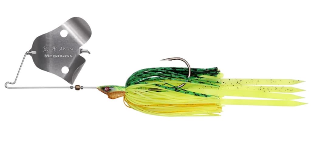 Megabass Jamaica Boa JR 3/8 oz Buzzbait Sinking Lure Hot Viper (4521) - Image 3