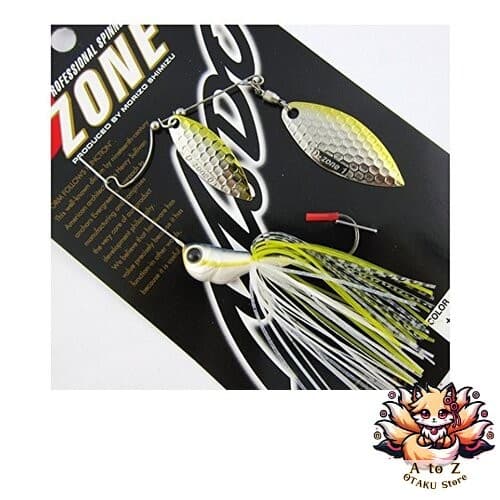 NEW Evergreen Spinnerbait D-Zone Double Willow Leaf 1/2oz Chartreuse Shad #27 - Image 1