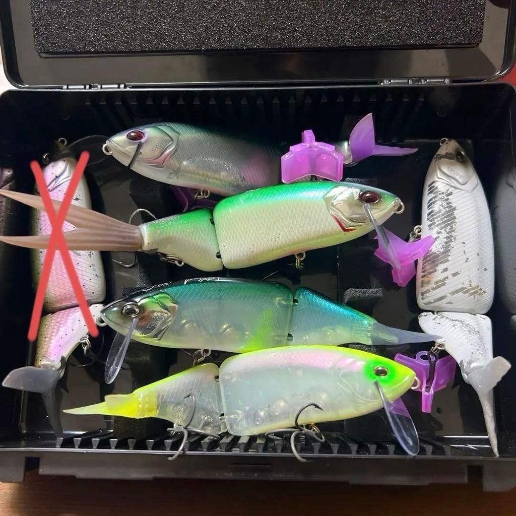 DRT Tiny Crash Low Bulk Set with GBOXX Bass Fishing Lures Bait Storage - Image 1