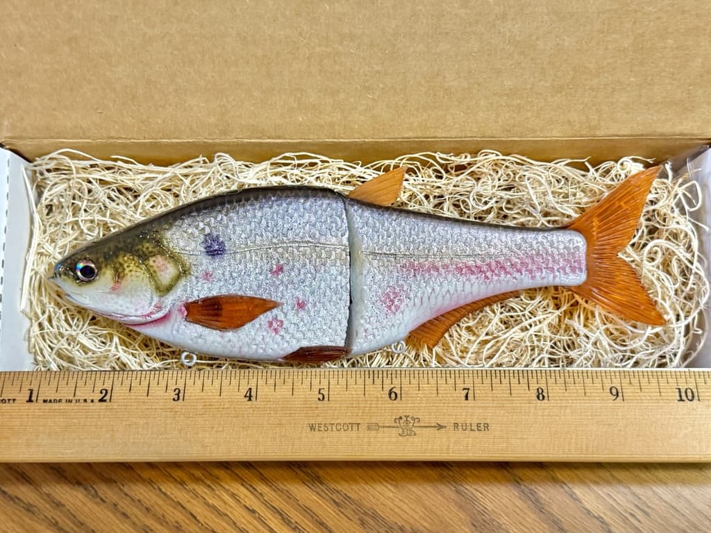 Authentic Hinkle Shad Swimbait / Glide Bait—Custom Painted (Brand New) - Image 1