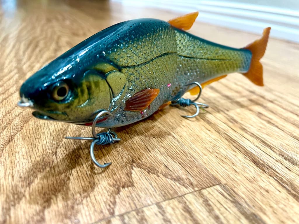 OG HINKLE SHAD SWIMBAIT GLIDE TX STX HOOKS - Image 2