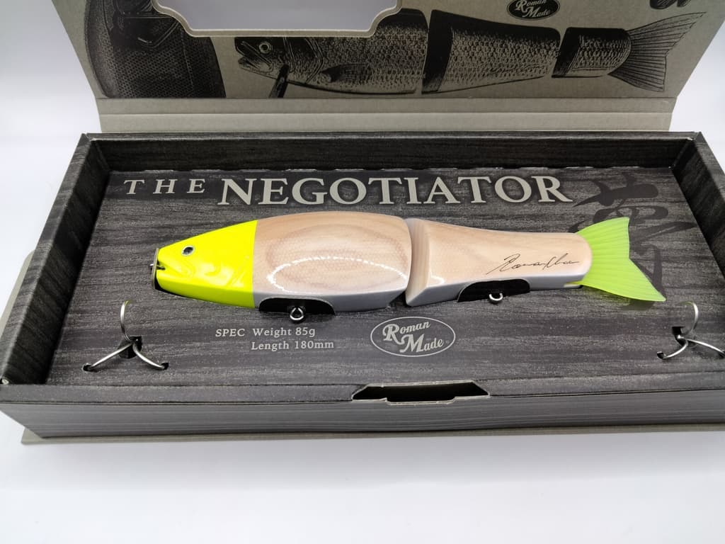 LIMITED Roman Made Negotiator from Japan Glide wood swimbait rare lure NIP HTF 6 - Image 4